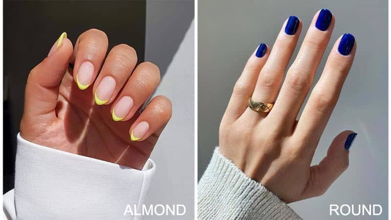 Round Vs Almond Nails 