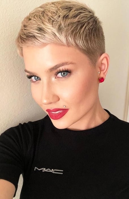 Short Blonde Pixie