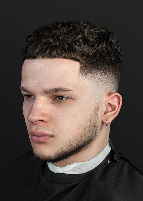 Skin Fade Curly Black Hair