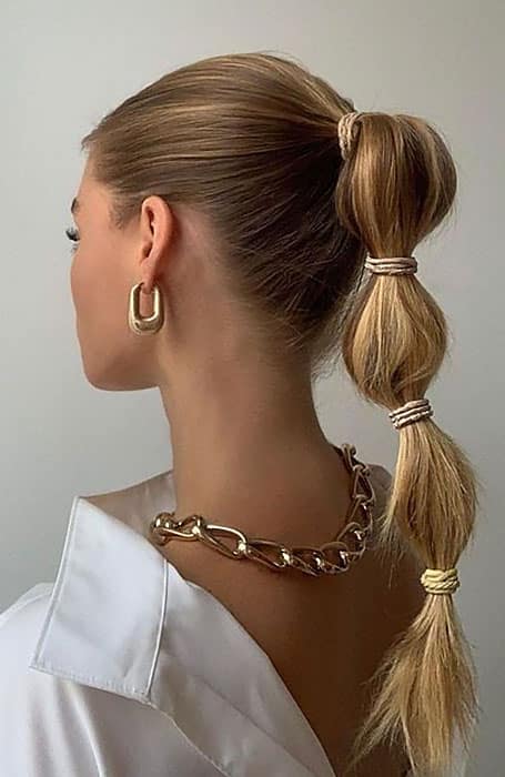 Sleek Bubble Ponytail