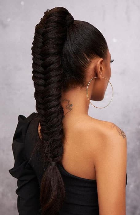 Sleek Fishtail Ponytail