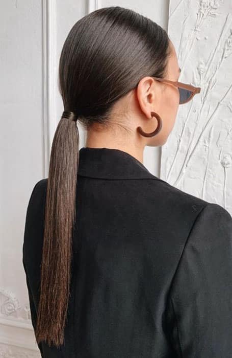 Sleek Low Ponytail