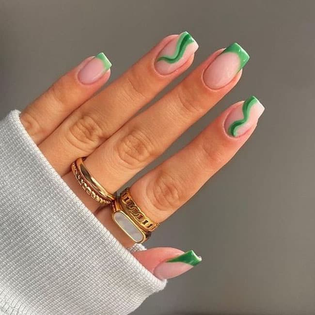 Spring Short Coffin Nails