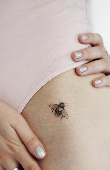 Tiny Bee Tattoo