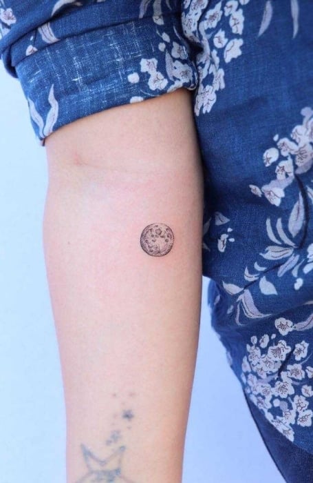 Tiny Moon Tattoo