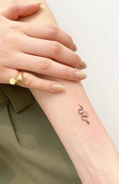 Tiny Snake Tattoo