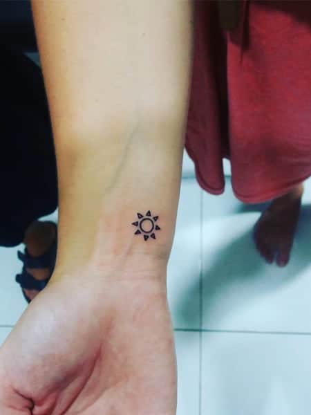 Tiny Sun Tattoo