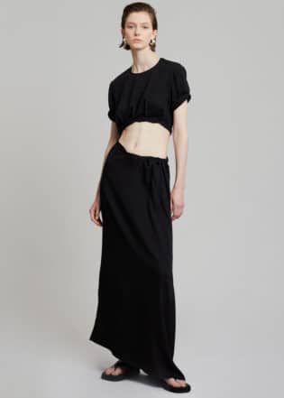 Christopher Esber Rolled Up Tee Dress Black Dress Christopher Esber 227547
