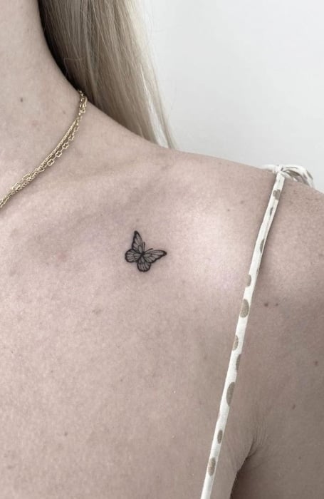 Tiny Butterfly Tattoo (1)