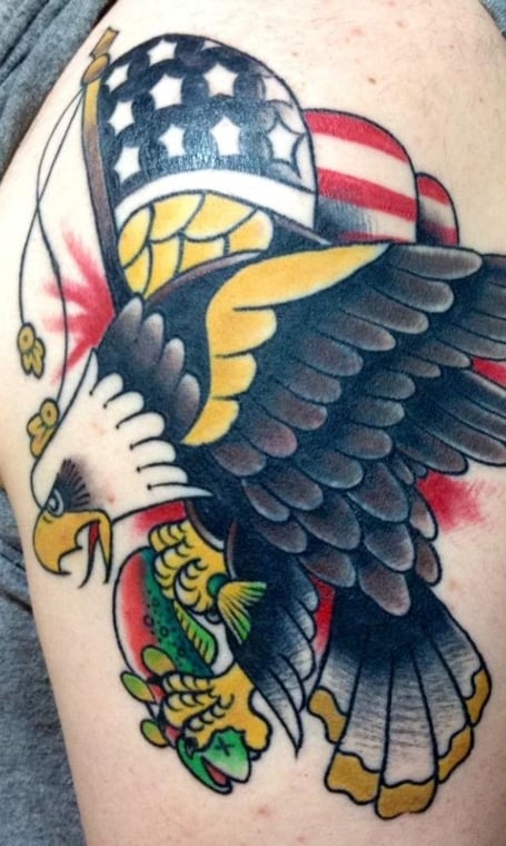 American Flag Eagle Tattoo (1)