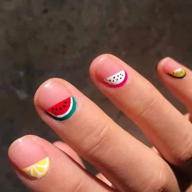 Bright Fruity Summer Nails