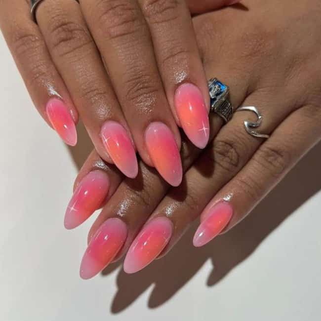 Bright Summer Ombre Nails