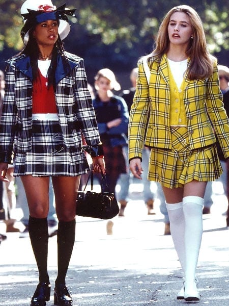 Clueless Schoolgirl Plaid Set With High Socks 