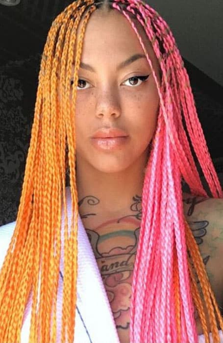 Colorful Micro Braids