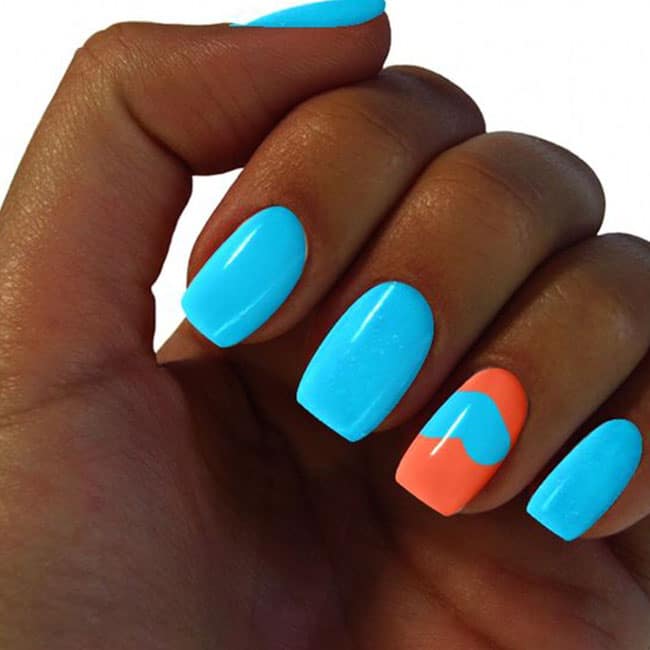 Cute Bright Summer Nails