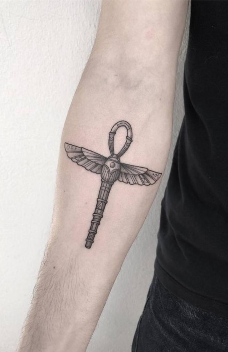 Egyptian Ankh Tattoo