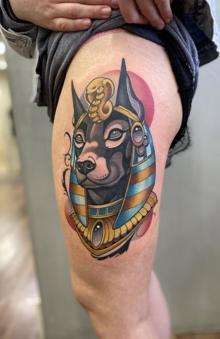 Egyptian Anubis Tattoo (1)