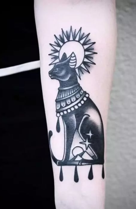 Egyptian Cat Tattoo (2)