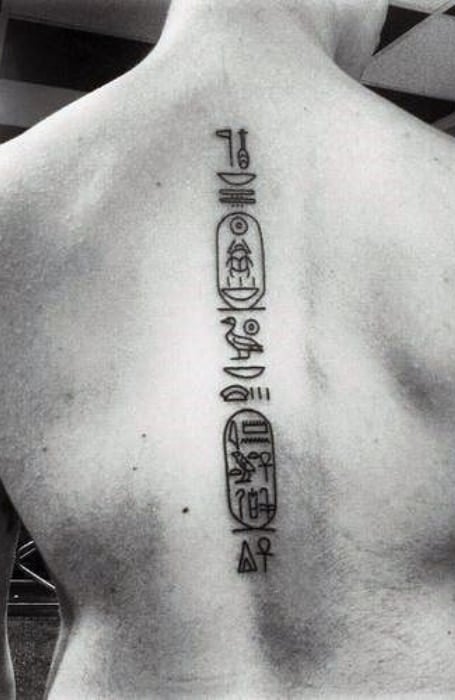 Egyptian Hieroglyphics Tattoo