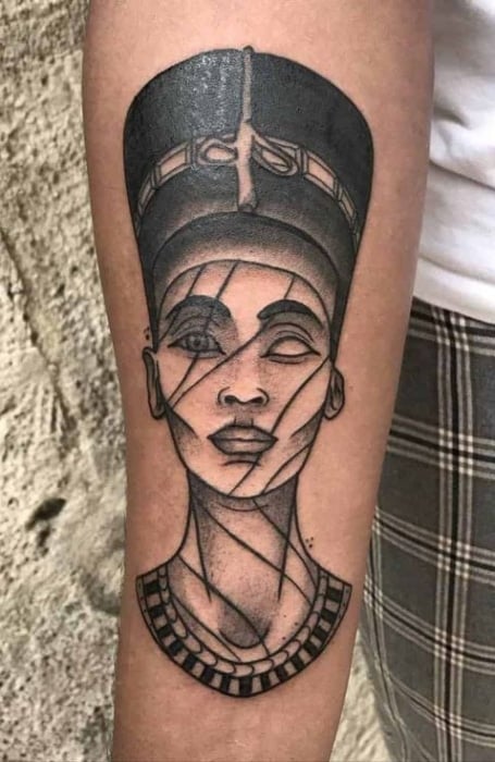 Top 97 Best Nefertiti Tattoo Ideas  2021 Inspiration Guide  Nefertiti  tattoo Egyptian queen tattoos Egyptian tattoo sleeve