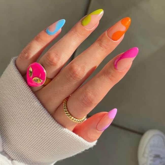 Gel Bright Summer Nails