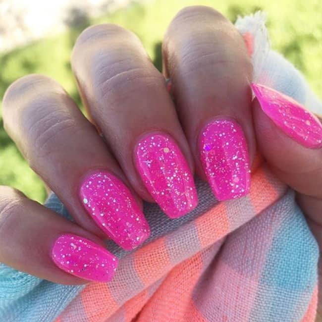 Glitter Bright Summer Nails