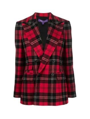 Kellin Tartan Wool Blazer