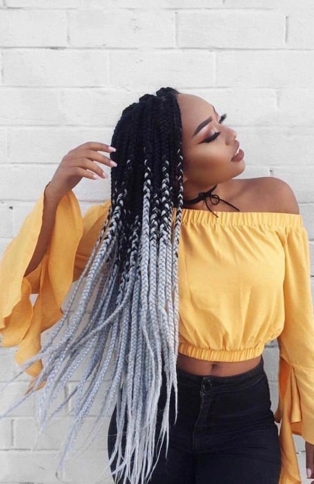 Ombre Box Braids 