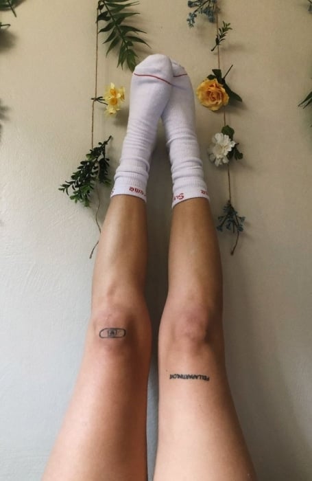 Simple Knee Tattoos