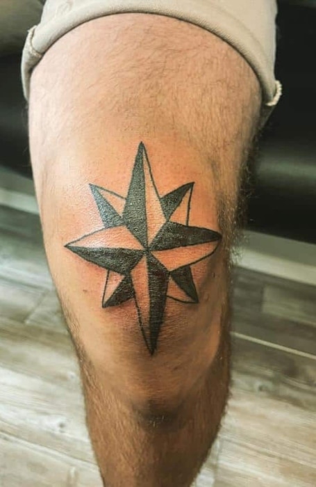 Stars On Knees Tattoo 