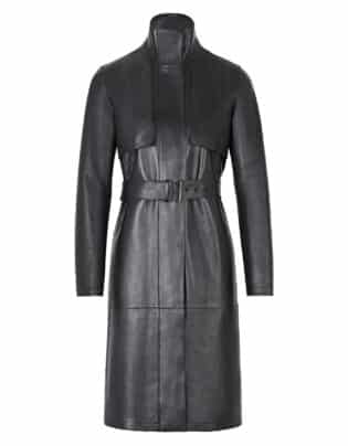 Black Leather Coat