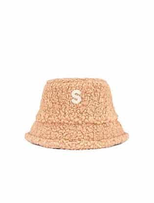 Brown Fluffy Bucket Hat
