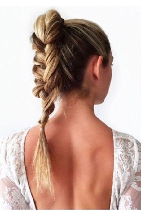 French Braid High Ponytail Hairstyles