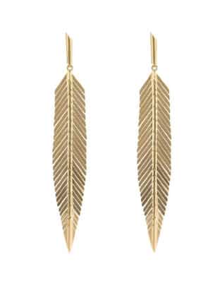 Large Feather Earrings