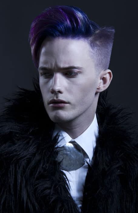 Purple Hair Colors for  Men