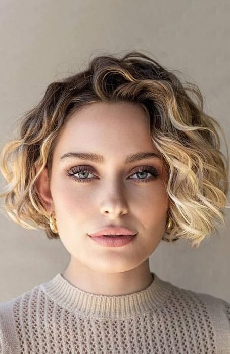 Short bob with waves sale