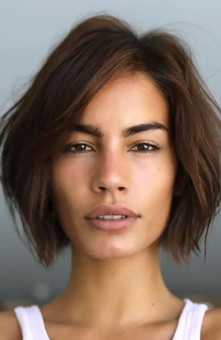 Short Textured Bob Haircut