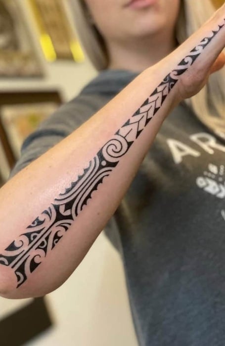 Tribal Forearm Tattoo 