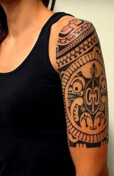 Tribal Half Sleeve Tattoo 