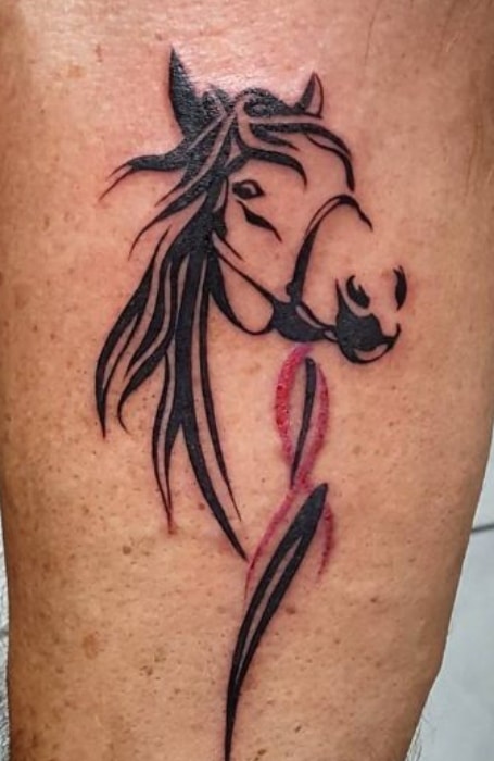 Tribal Horse Tattoo