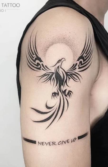 Tribal Phoenix Tattoo 