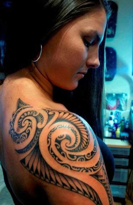 Tribal Shoulder Tattoo 