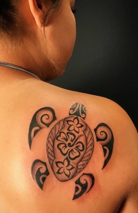 Tribal Turtle Tattoo 