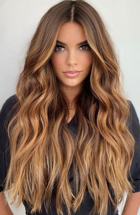Wavy Middle Part