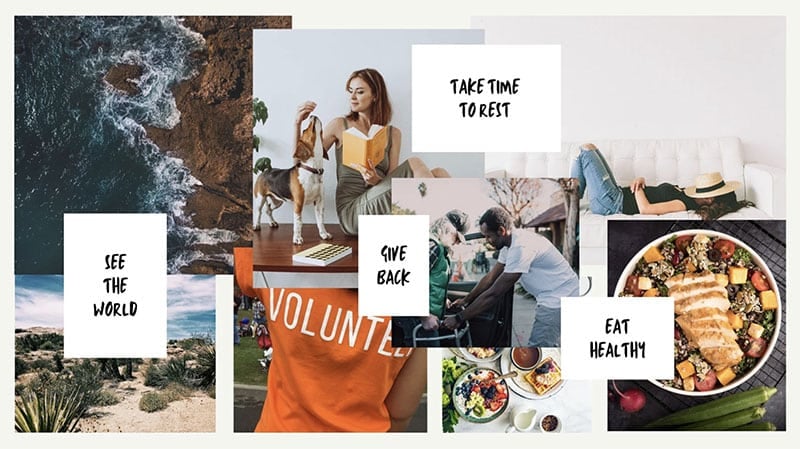 Customize a Vision Board with Vision Board Maker Online Free  Fotor