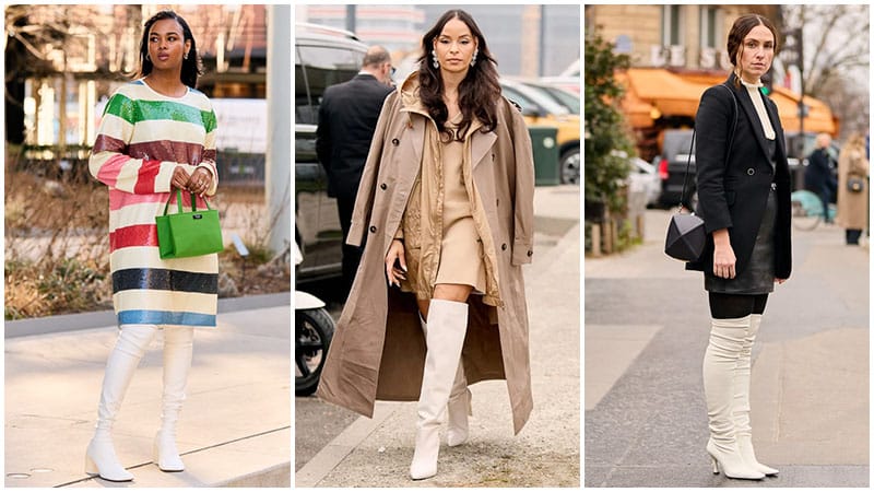 White Over The Knee Boots