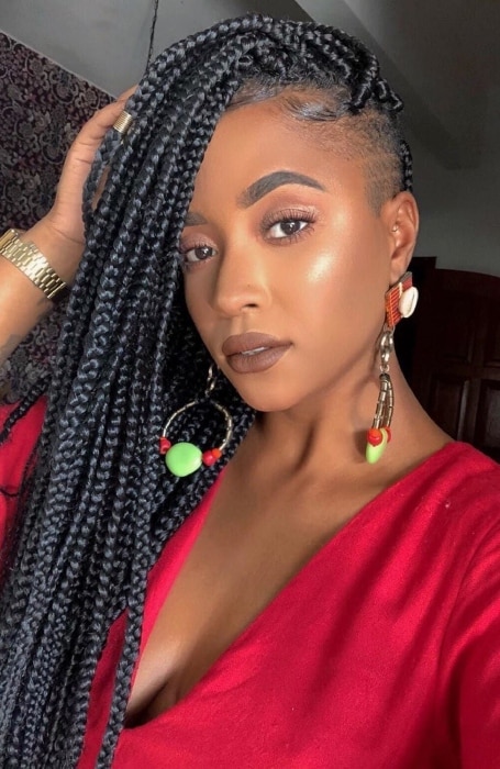 Box Braids Fade