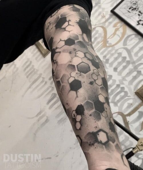 Honeycomb Tattoos For Men 2