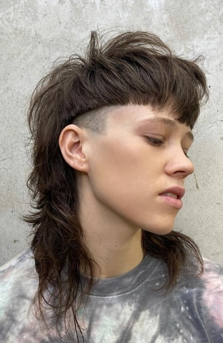 Mullet With Low Fade