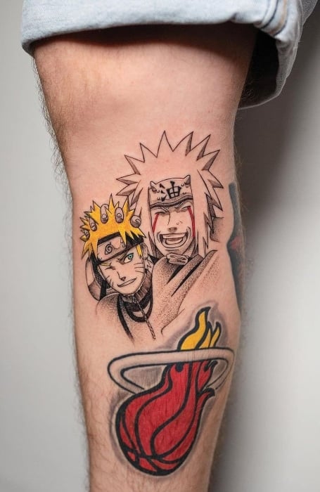 Naruto And Jiraiya Tattoo